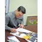 Pat LaFontaine Autographed Buffalo Sabres Throwback 16x20 Hockey Photo