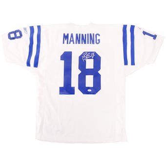 Peyton Manning Autographed Indianapolis Colts Authentic White Jersey (PSA)