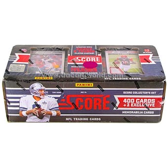2011 Score Football Factory Set (Box) (2 Memorabilia Cards Per Set!) (Damaged Box)