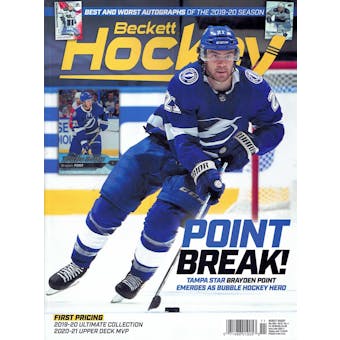 2020 Beckett Hockey Monthly Price Guide (#339 November) (Brayden Point)