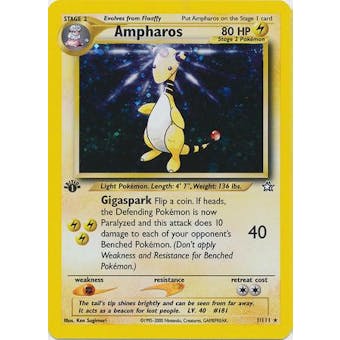 Pokemon Neo Genesis 1st Ed. Single Ampharos 1 - SLIGHT PLAY (SP)