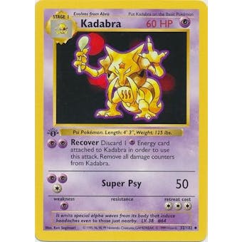 Pokemon 1st Ed. Single Kadabra 32 - NEAR MINT (NM)
