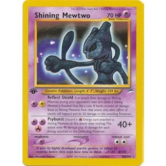 Pokemon Neo Destiny 1st Edition Single Shining Mewtwo 109/105 - SLIGHT PLAY (SP)
