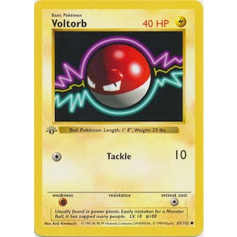 Pokemon 1st Ed. Single Voltorb 67 - NEAR MINT (NM)