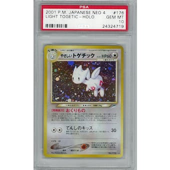 Pokemon Neo Destiny Japanese Light Togetic PSA 10 GEM MINT