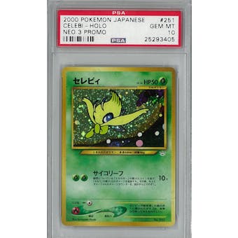 Pokemon JAPANESE Neo 3 Promo Single Celebi - PSA 10 - **25293405**