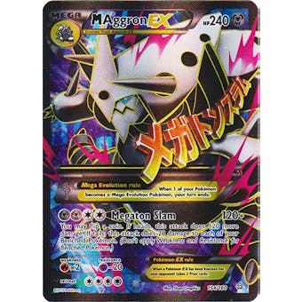 Pokemon XY Primal Clash Single M Aggron EX 154/160 - SLIGHT PLAY (SP)
