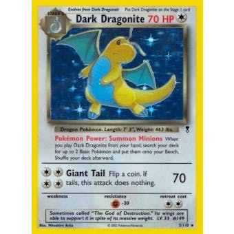 Pokemon Legendary Collection Single Dark Dragonite 5 - SLIGHT PLAY (SP)