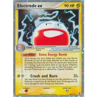 Pokemon EX Firered Leafgreen Single Electrode EX 107/112 - SLIGHT PLAY (SP)
