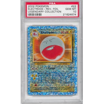 Pokemon Legendary Collection Reverse Foil Electrode 22/110 PSA 10 GEM MINT