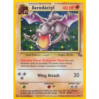 Pokemon Fossil Single Aerodactyl 1/62 - SLIGHT PLAY (SP)