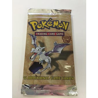 Pokemon Fossil Unlimited Booster Pack Aerodactyl Art UNSEARCHED UNWEIGHED