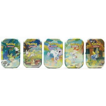 Pokemon Galar Pals Mini Tin - Set of 5 - 10 Booster Packs!!! (Evolutions and Sword & Shield Booster Packs)