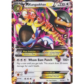 Pokemon XY Flashfire Single M Kangaskhan EX 79 - SLIGHT PLAY (SP)