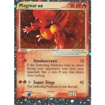Pokemon EX Ruby and Sapphire Single Magmar EX 100/109 - MODERATE PLAY (MP)