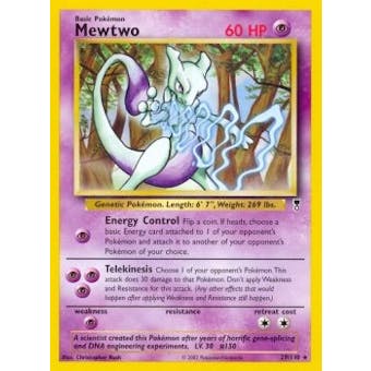 Pokemon Legendary Collection Single Mewtwo Reverse FOIL - MODERATE PLAY (MP)