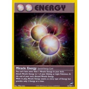 Pokemon Neo Destiny 1st Ed. Single Miracle Energy 16 - SLIGHT PLAY (SP)