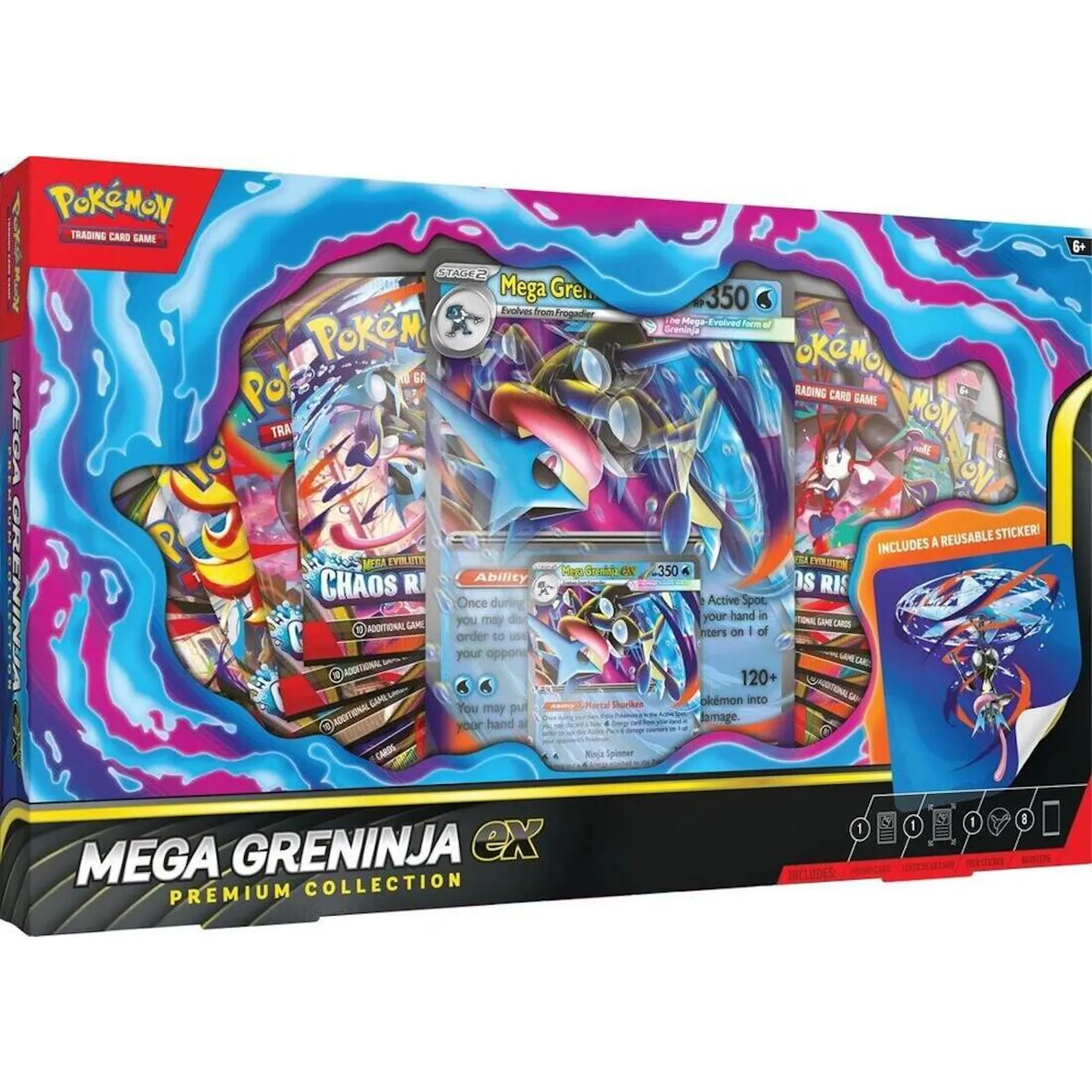 Pokemon Mega Greninja ex Premium Collection 6-Box Case (Presell) | DA Card World Pokemon Mega Greninja ex Premium Collection 6-Box Case (Presell) | DA Card World
