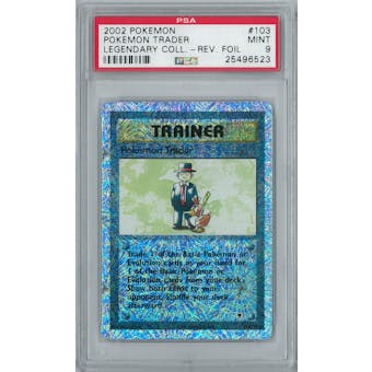 Pokemon Legendary Collection Reverse Foil Pokemon Trader 103/110 PSA 9