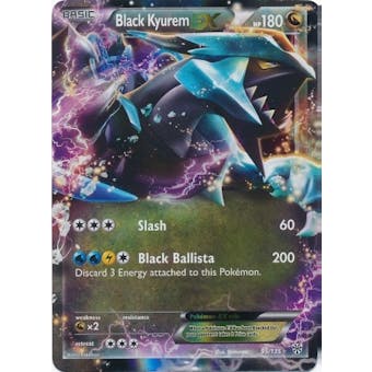 Pokemon Plasma Storm Single Black Kyurem EX Ultra 95/135 - SLIGHT PLAY (SP)