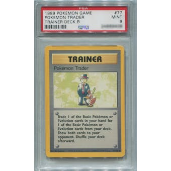 Pokemon Trainer Deck B Single Pokemon Trader 77/102  -  PSA 9