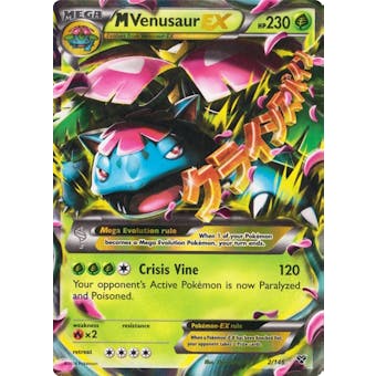 Pokemon XY Single M Venusaur EX 2/146 - SLIGHT PLAY (SP)