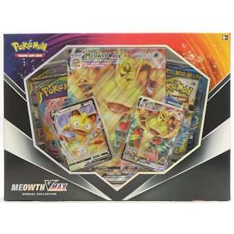 Pokemon Meowth V-Max Special Collection Box (Evolutions & Cosmic Eclipse!)