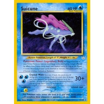 Pokemon Neo Revelation 1st Edition Single Suicune 27/64 - MODERATE PLAY (MP)