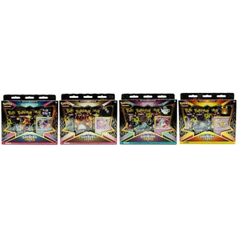 Pokemon Shining Fates Mad Party Pin Collection - Set of 4