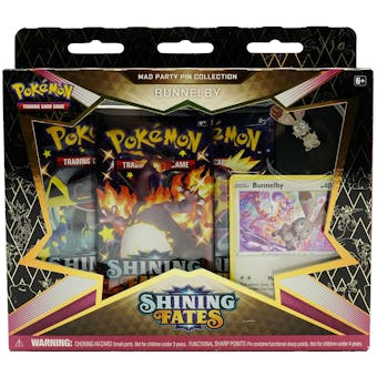 Pokemon Shining Fates Mad Party Pin Collection - Bunnelby
