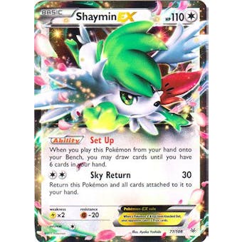 Pokemon XY Roaring Skies Single Shaymin EX 77/108 - NEAR MINT (NM)