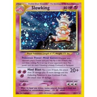 Pokemon Neo Genesis 1st Edition Single Slowking 14/111 - MODERATE PLAY (MP)