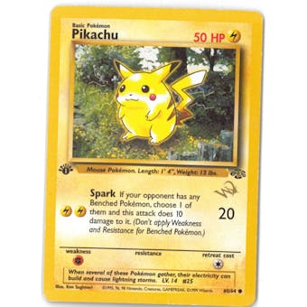 Pokemon Promotional Single Pikachu 60/64 (W Stamp) - MODERATE PLAY (MP)