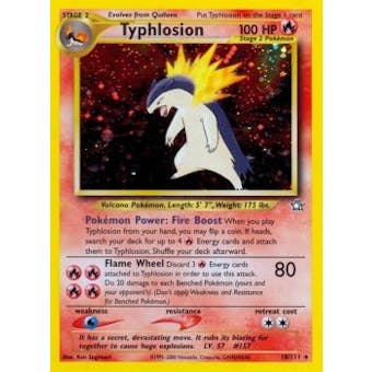 Pokemon Neo Genesis Single Typhlosion 18/111 - SLIGHT PLAY (SP)