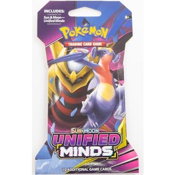 Pokemon Sun & Moon: Unified Minds Sleeved Booster 36 Packs = 1 Booster Box