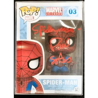 Marvel Spider-Man Funko POP Autographed by Animated Voice Actor Paul Soles