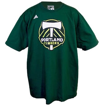 Portland Timbers Adidas The Go To Green Tee Shirt (Adult M)