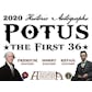 2020 Historic Autographs POTUS The First 36 Hobby Box