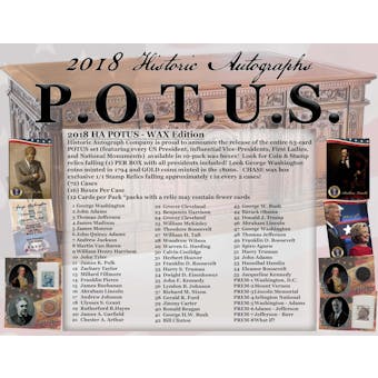 2018 Historic Autograph P.O.T.U.S. (President of the United States) Box