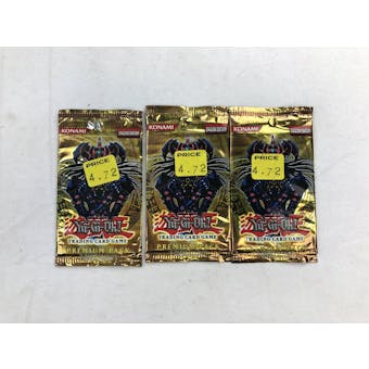 Yu-Gi-Oh Premium Pack 1 3x Booster Pack LOT - Hole punched