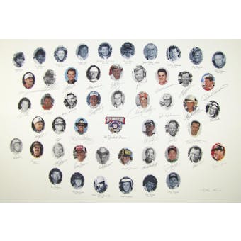 NASCAR 50TH Anniversary Autographed Lithograph - Owner Edition - 34 Signatures with Dale Earnhardt Sr.