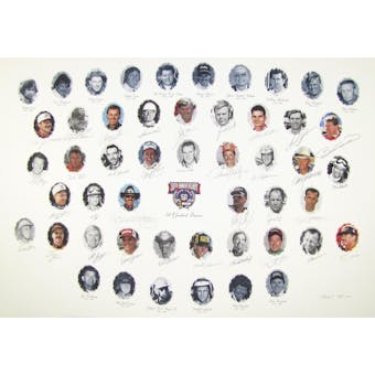 NASCAR 50TH Anniversary Autographed Lithograph - Sponsor Edition - 34 Signatures with Dale Earnhardt Sr.