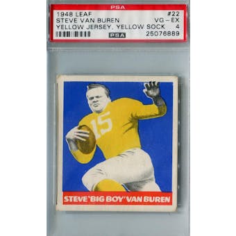 1948 Leaf Football #22 Steve Van Buren PSA 4 (VG-EX) *6889 (Reed Buy)