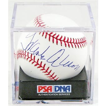 Hank Aaron Autographed Official Major League Baseball PSA 9 (2654)