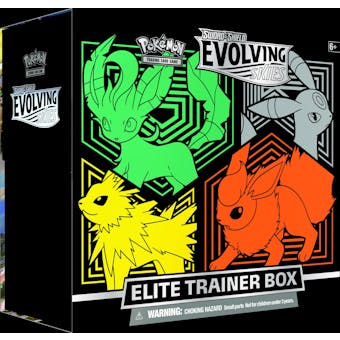 Pokemon Sword & Shield: Evolving Skies Elite Trainer Box - Yellow/Green