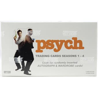 Psych Seasons 1-4 Trading Cards Box (Cryptozoic 2013)
