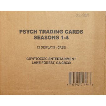Psych Seasons 1-4 Trading Cards 12-Box Case (Cryptozoic 2013)