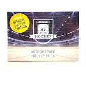 2021/22 Hit Parade Autographed Hockey Official Game Puck Edition Series 9 Hobby Box - Matthews & Draisaitl!!