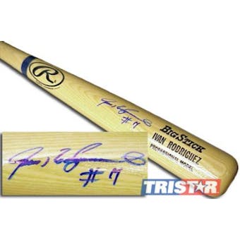 Ivan Rodriguez Baseball Autographed Official ML Bat (TriStar)