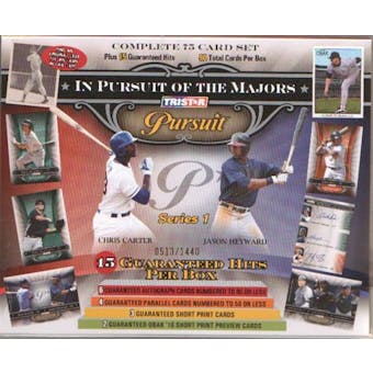 2010 TriStar Pursuit Series 1 Baseball Hobby Box